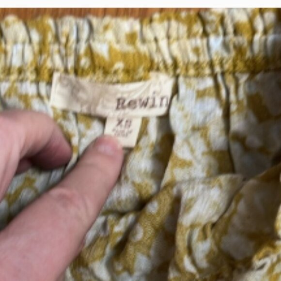 Rewind Floral Smock Size XS Yellow - Picture 2 of 3